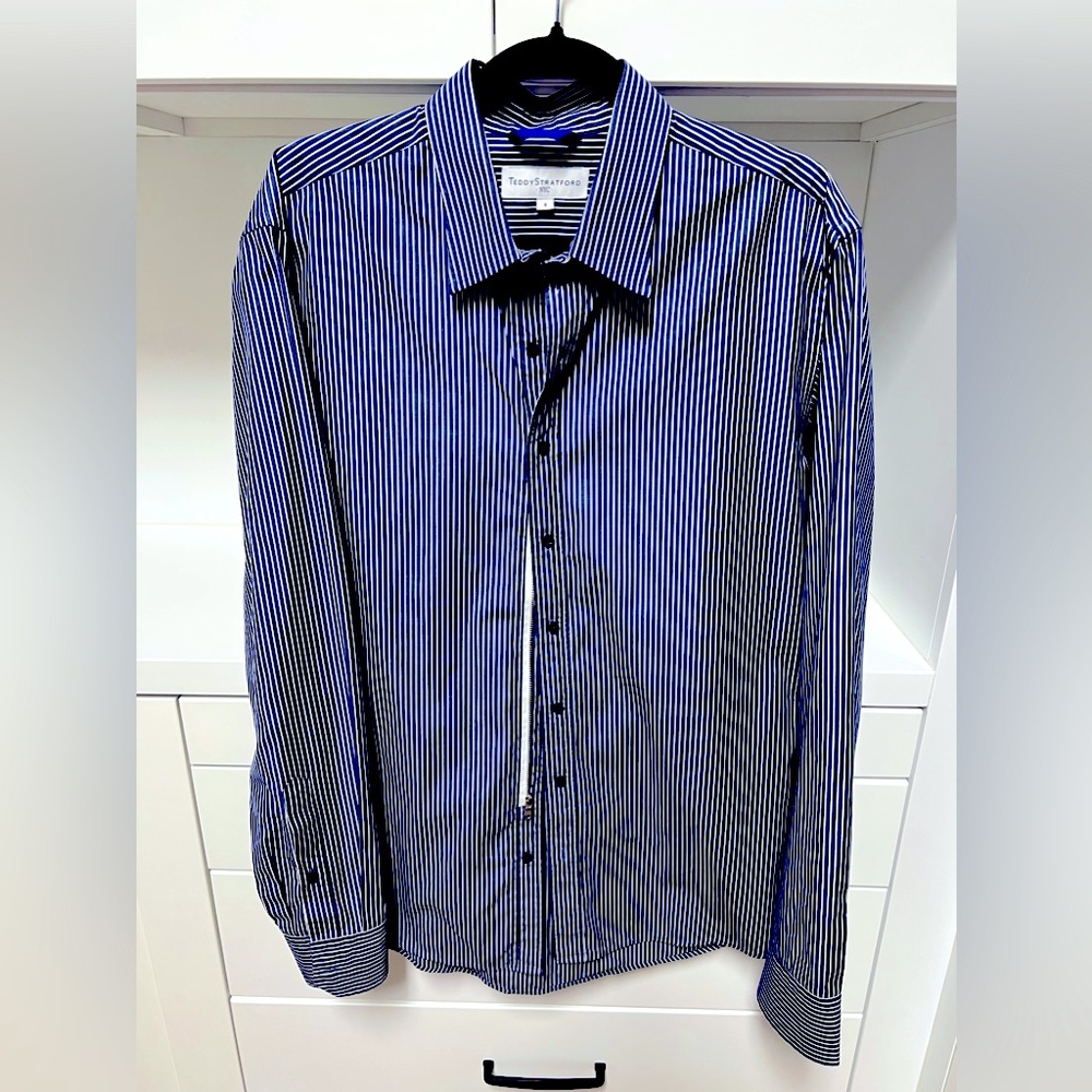 Teddy Stratford Premium Handmade Zipfit dress shirt.